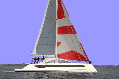 Sailing-yacht catamarano - Class 6 - O-Yachts - da crociera / con 3 cabine / con poppa aperta