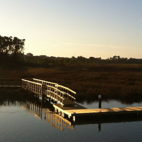 Passerella per pontile - ALPD - Lindley Marinas - in legno / con corrimano