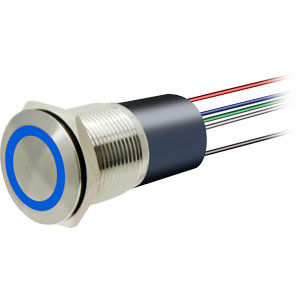 Interruttore per barca - BTRWPSW-12BL - Bocatech - per circuito elettrico / con interruttore a pulsante / LED