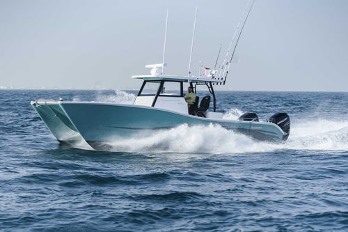 Barca open catamarano - SilverCat 34CC - SMART OWN - fuoribordo / bimotore / con console centrale