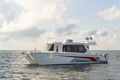 Cabinato catamarano - SilverCat 34LUX - SMART OWN - fuoribordo / bimotore / hard-top