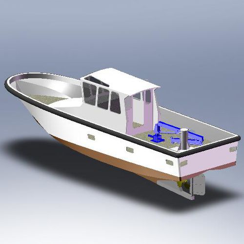 Barca professionale barca di assistenza all'attracco - MARTINEZ CONSTRUCTIONS NAVALES - entrobordo / diesel