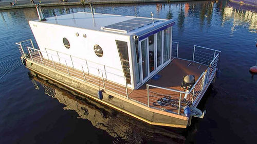 Barca a motore house-boat catamarano - STANDARD  - HOUSEBOAT - fuoribordo / max. 4 persone