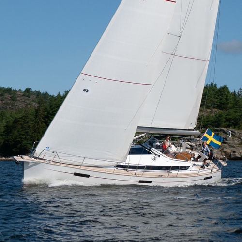 Barca a vela da crociera - N451 AC - Najad - con 3 cabine / con bompresso / con doppio timone a ruota