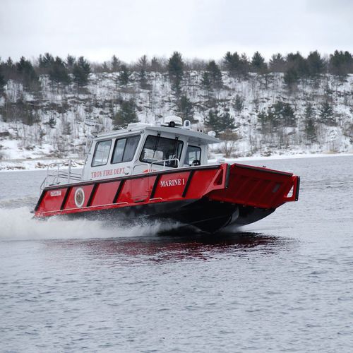 Barca professionale motobarcapompa - 32’ Bullnose - Stanley Aluminum Boats - fuoribordo