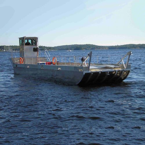 Barca professionale chiatta da lavoro - Vehicle Ferry 45' - Stanley Aluminum Boats - fuoribordo / in alluminio