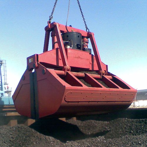 Benna di scarico elettroidraulico - Clamshell  - Kardesler Kepçe Gemi Mak. Ins. San. Ve Tic. Ltd. Sti. - per navi portarinfuse