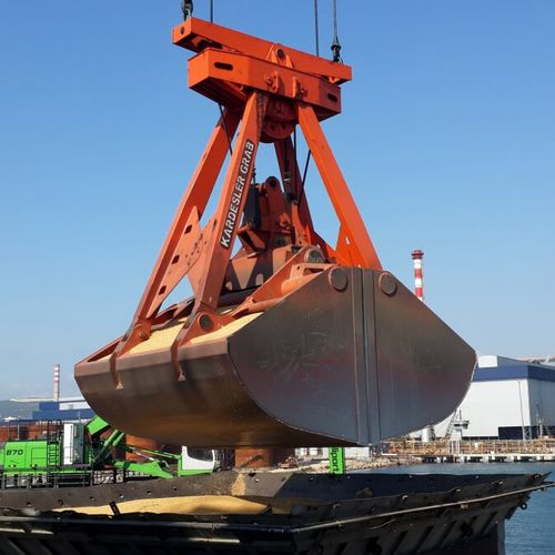 Benna di scarico per navi portarinfuse - Mechanical Double Wired Clamshell - Kardesler Kepçe Gemi Mak. Ins. San. Ve Tic. Ltd. Sti.