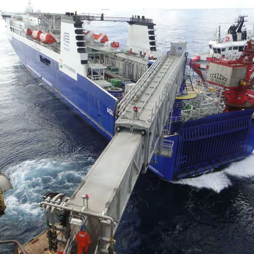 Passerella per nave di supporto offshore - Marine Aluminium AS - telescopica / flottante / in alluminio