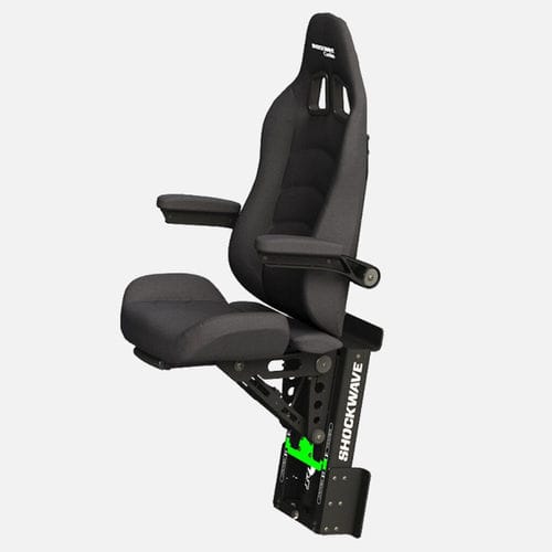 Sedile pilota - SW-S2-1202-BM  - Shockwave Seats - per barca ad uso professionale / per barca offshore / con braccioli