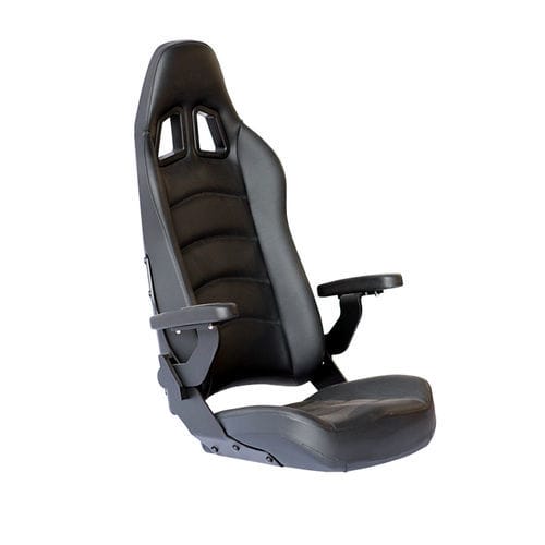 Sedile per barca - COMMANDER HIGH-BACK - Shockwave Seats - con braccioli / con schienale alto / pieghevole