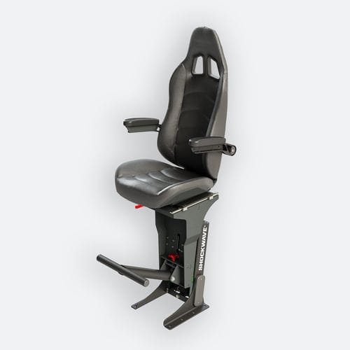Sedile per barca - SW-S2-1200-HM-FF - Shockwave Seats - con braccioli / con sospensione / 1 posto