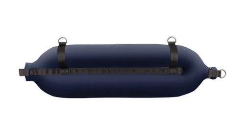 Parabordo per barca - T124 - Fendertex - tubolare / nero / blu