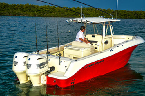 Barca open fuoribordo - 3000 CC - HydraSports Custom Boats - bimotore / da pesca sportiva / con T-top