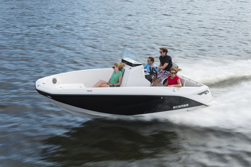 Barca open entrobordo - 195 G - Scarab/Rec Boat Holdings - con console centrale / max. 8 persone / con T-top