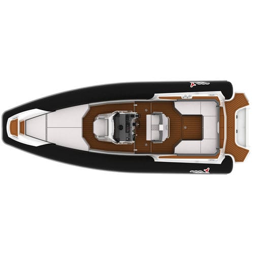 Gommone fuoribordo - MITO 29 - MVMARINE SRL  - semirigido / con console centrale / open