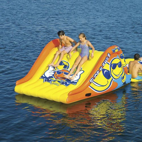 Gioco acquatico scivolo - SLIDE N SMILE - WOW World of Watersports - per base turistica sportiva / gonfiabile / flottante