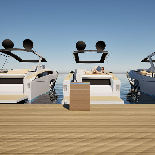 Colonnina di distribuzione elettrica - Leonardo S.r.l. - per yacht / per marina / di acciaio inossidabile