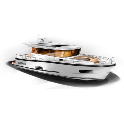 Cabinato entrobordo - 45 - SARGO BOATS / Sarins Batar Oy Ab - bimotore / con cabina di pilotaggio / IPS