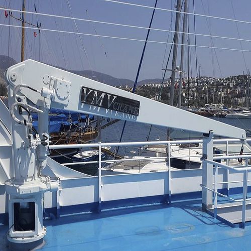 Gruetta per yacht - YC - YMV CRANE AND WINCH SYSTEMS - idraulica / elettrica / girevole