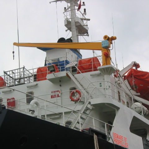 Gru con braccio - FBC - YMV CRANE AND WINCH SYSTEMS - per nave / di bordo