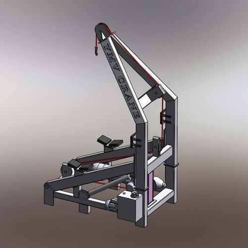 Gruetta per nave - A-FRAME - YMV CRANE AND WINCH SYSTEMS - idraulica