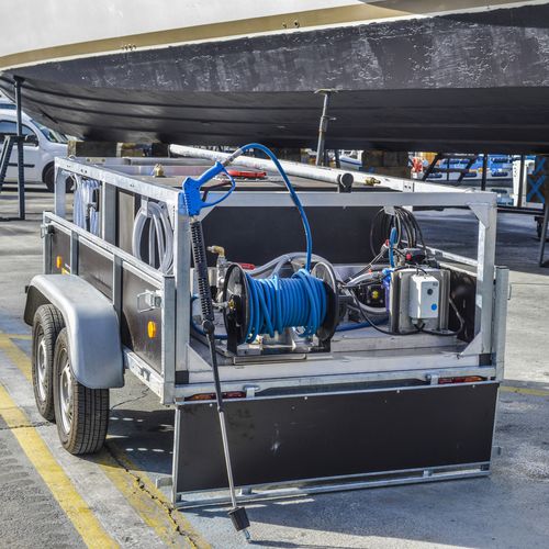 Stazione mobile di pulizia per barca - Fairing station - AZURETREND | ECOTANK | EMERGENSEA | MONAWA - per yacht / per nave