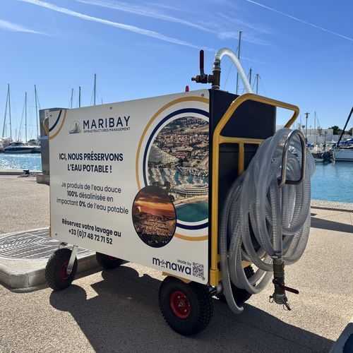 Stazione mobile di pulizia per barca - AZURETREND | ECOTANK | EMERGENSEA | MONAWA - per yacht / per nave