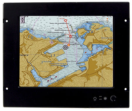 Schermo per nave - MCD-151 - Captec Ltd - multifunzione / 15" / touch screen