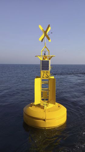 Boa di delimitazione - RBM30 - Mediterráneo Señales Marítimas, S.L. - per terminale portuario / in polietilene / gialla