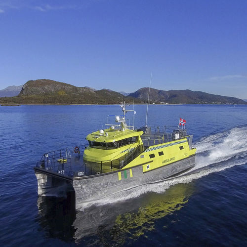 Barca professionale idroambulanza - ALUSAFE CAT 21 - Maritime Partner AS - catamarano / entrobordo a idrogetto / in alluminio