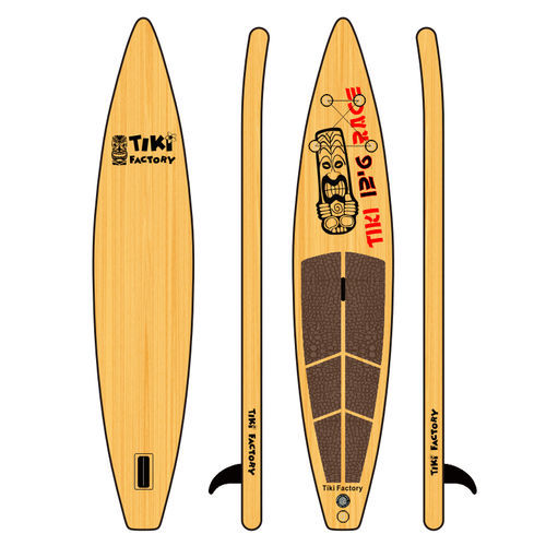 Stand-up paddle gonfiabile - 12'6  - TIKI FACTORY - da race / per principiante / per adulto