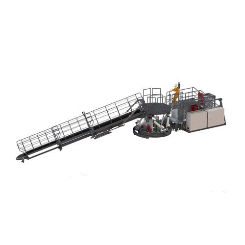 Passerella per nave di supporto offshore - L-Type - Ampelmann - telescopica / con compensazione di movimento / idraulica
