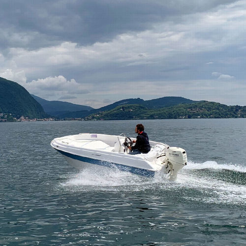 Barca open fuoribordo - 135sd - Compass Boats - con console laterale / max. 4 persone / con prendisole