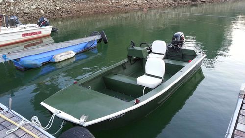 Jon boat fuoribordo - STONE - SHARKSILVER ALUMINIUM BOATS - da pesca sportiva / in alluminio / max. 4 persone
