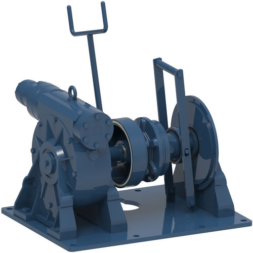 Salpa ancora idraulico - W xxx H series - Emce Winches - per nave / orizzontale / sovracoperta