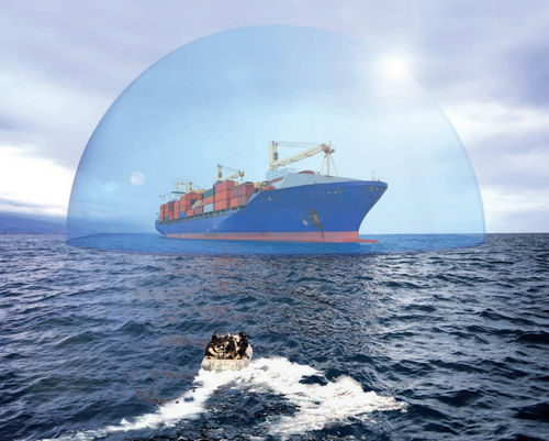 Sistema antipirateria per nave commerciale - BlueDome - Safran Electronics