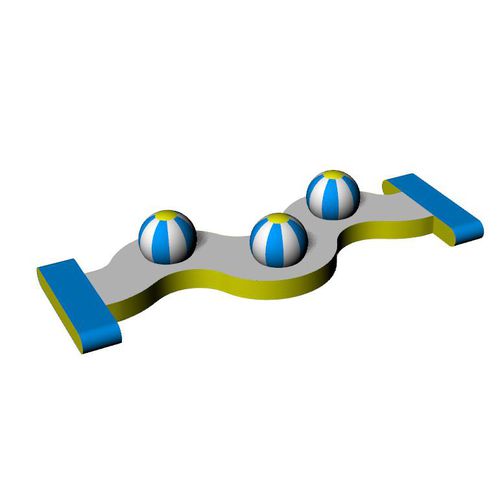 Gioco acquatico pista da corsa - BALL OBSTACLE - Hydrofun LTD - per base turistica sportiva / gonfiabile