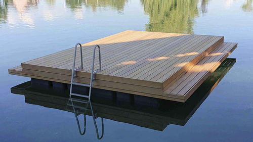 Piattaforma da bagno - Plaza series - Karl Innovation - galleggiante / multifunzione / fissa
