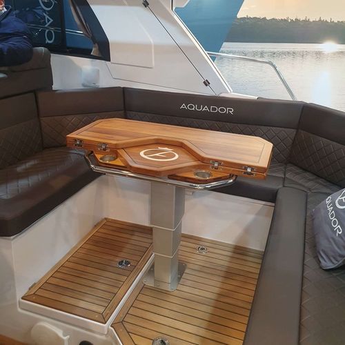 Piano per tavolo in compensato - Eurodesign - in teak / per barca