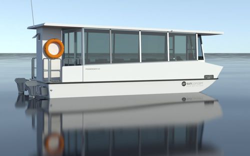 Barca professionale barca per trasporto passeggeri - RO 9.0 CABINED - SUN CONCEPT - fuoribordo / elettrica / in fibra di vetro