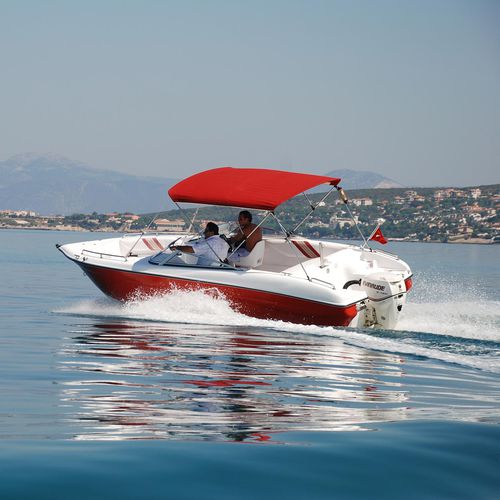 Runabout fuoribordo - 21 - MERCAN YACHTING - con dual console / bow-rider / open