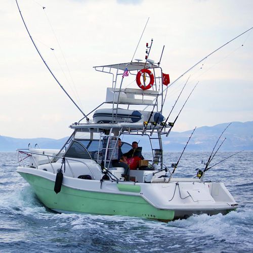 Barca da pesca e diporto entrobordo - BONITO 32 IB - MERCAN YACHTING - open / con fly / in fibra di vetro