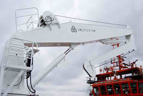 Gru per nave - HKB - Chongqing Guanheng Technology & Development - con braccio articolato / di bordo