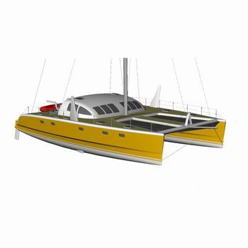 Catamarano - ST-15000 Sun Dream - Uniworkboats SIA - da crociera rapida / con 4 cabine / con cockpit chiuso