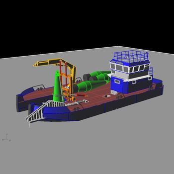 Barca professionale buoy tender costiero - ST-21000 - Uniworkboats SIA - catamarano