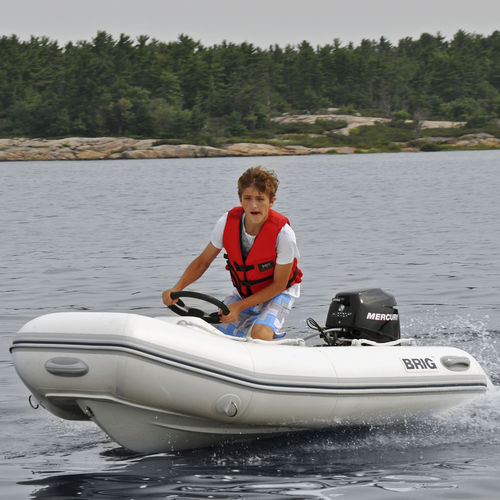 Gommone fuoribordo - F300 - Brig U.S.A. LLC - pieghevole / con console centrale / con console jockey