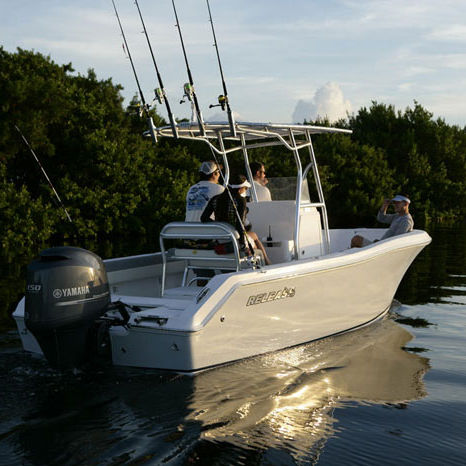 Barca open fuoribordo - 208 RX - Release Boats - con console centrale / da pesca sportiva / con T-top