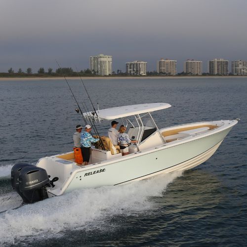 Barca open fuoribordo - 301 RX - Release Boats - bimotore / con console centrale / da pesca sportiva