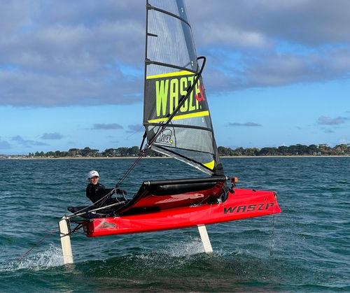 Deriva singola - WASZP_X - WASZP - con foil / da regata / con trapezio singolo